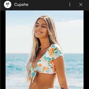 Small swim top floral